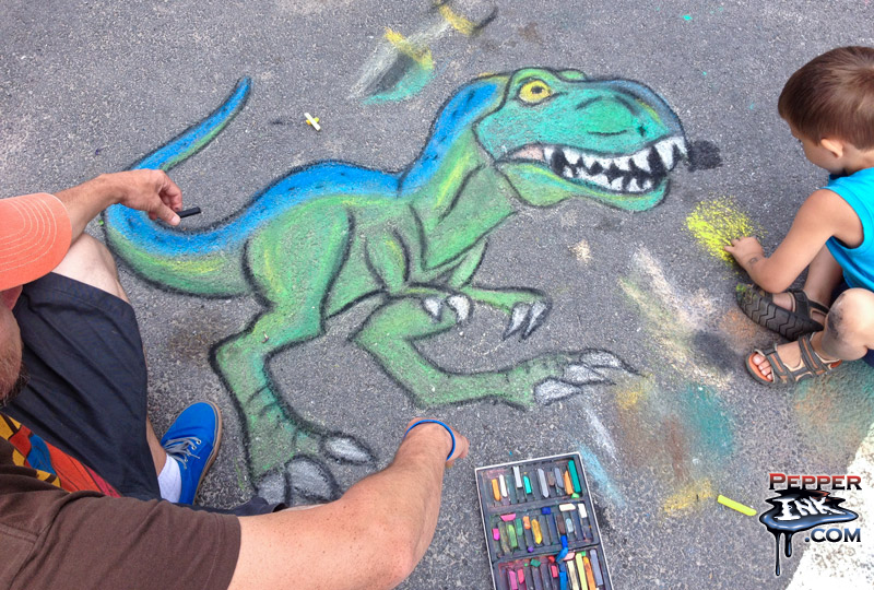 Community Chalk Walk Dinosaur Theme project image